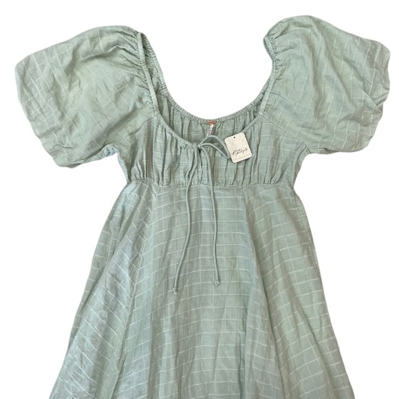 NWT Free People On My Level Maxi Dress in Milky Green Mint Size Medium - Picture 5 of 12